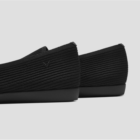 Vivaia Samantha Walker Square Toe Loafers Black Sz 9.5 Water Repellent - Picture 5 of 8